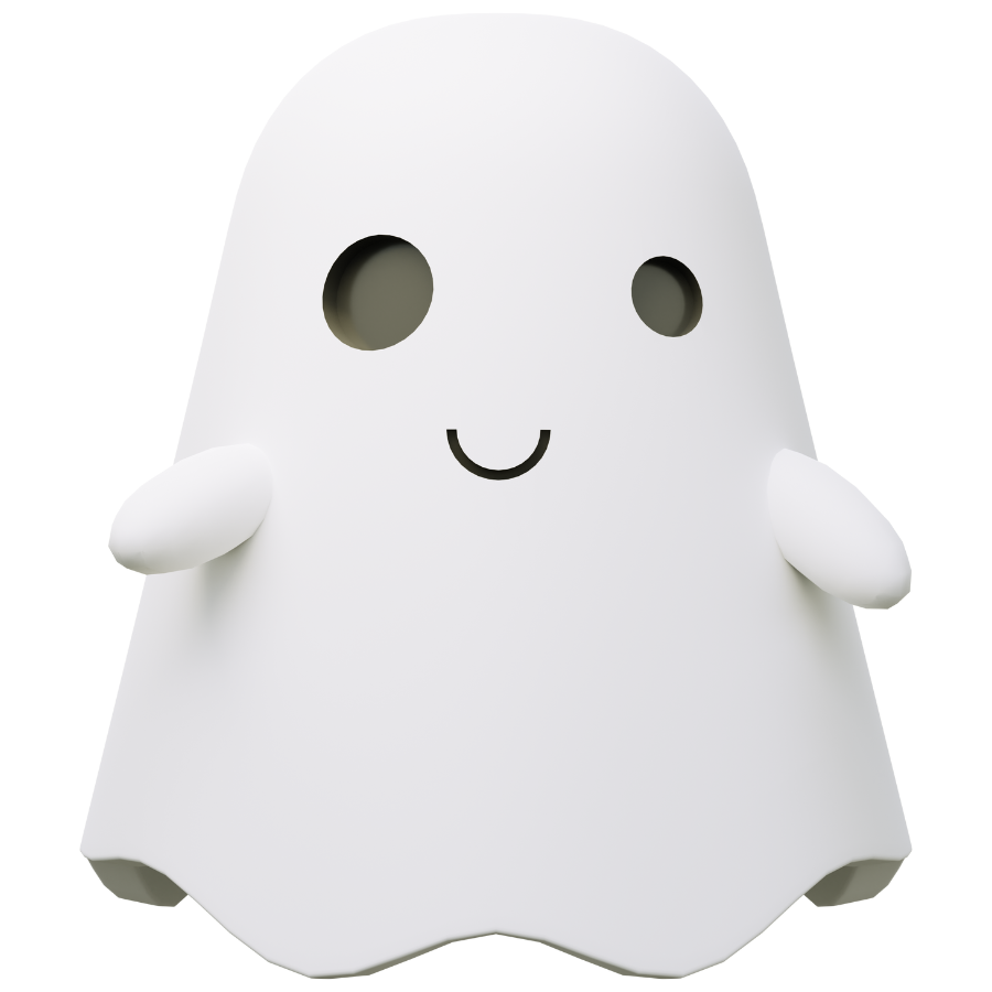 smiling ghost